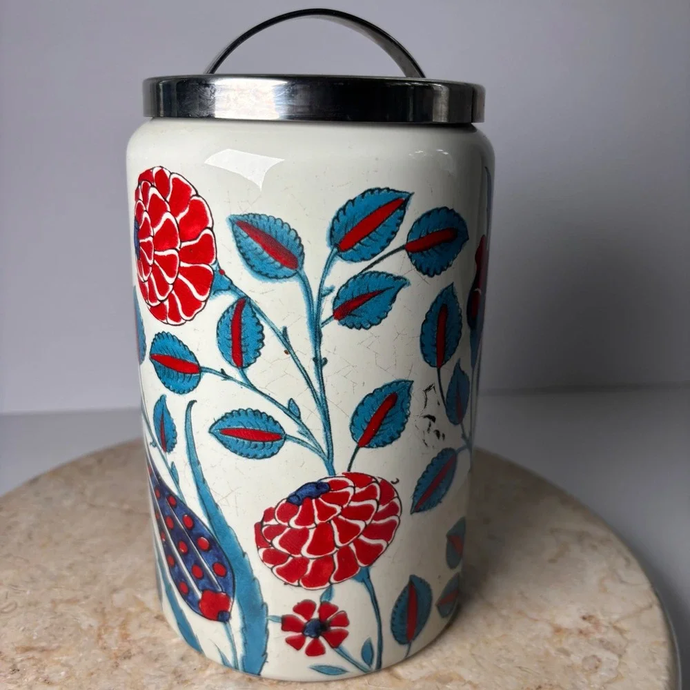 Williams Sonoma Ceramic Canister 7